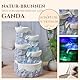 Innenbrunnen Cascade 4 Levels Jar Natural Stone Effect Farbe Licht farbenfrohe LED, außergewöhnliche Geschenkidee, H 31cm - Ganda Zen’light