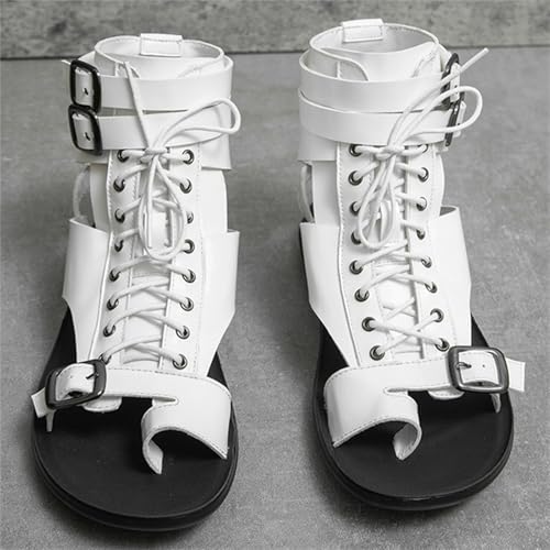 Gladiator Sandals Roman Soldier Men Sneakers Casual Non-slip Breathable Lace Up Buckle Top Beach Shoes4