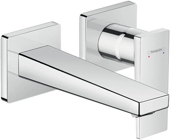 Hansgrohe 32525000 Metropol Wall-Mounted Basin Tap with Lever Handle, spout 16.5 cm, Chrome Hansgrohe 32525000 Metropol Wall-Mounted Basin Tap with Lever Handle, spout 16.5 cm, Chrome