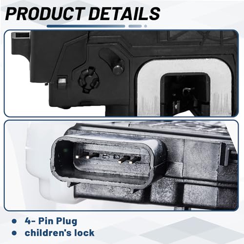 Image of KELOKE Door Latch Lock Actuator Compatible with Hyundai Tucson 2010 2012 2013 2014 2015, Fuel Cell 2016 2017. 2016-2017 fit Fuel Cell Model Only, Rear Right Passenger Side, Replace# 81420-2S000