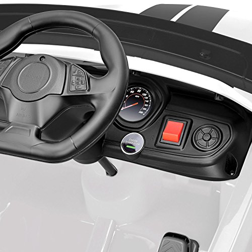 Kid Motorz Chevrolet Racing Camaro Police Edition One Seater in White ( 6V )