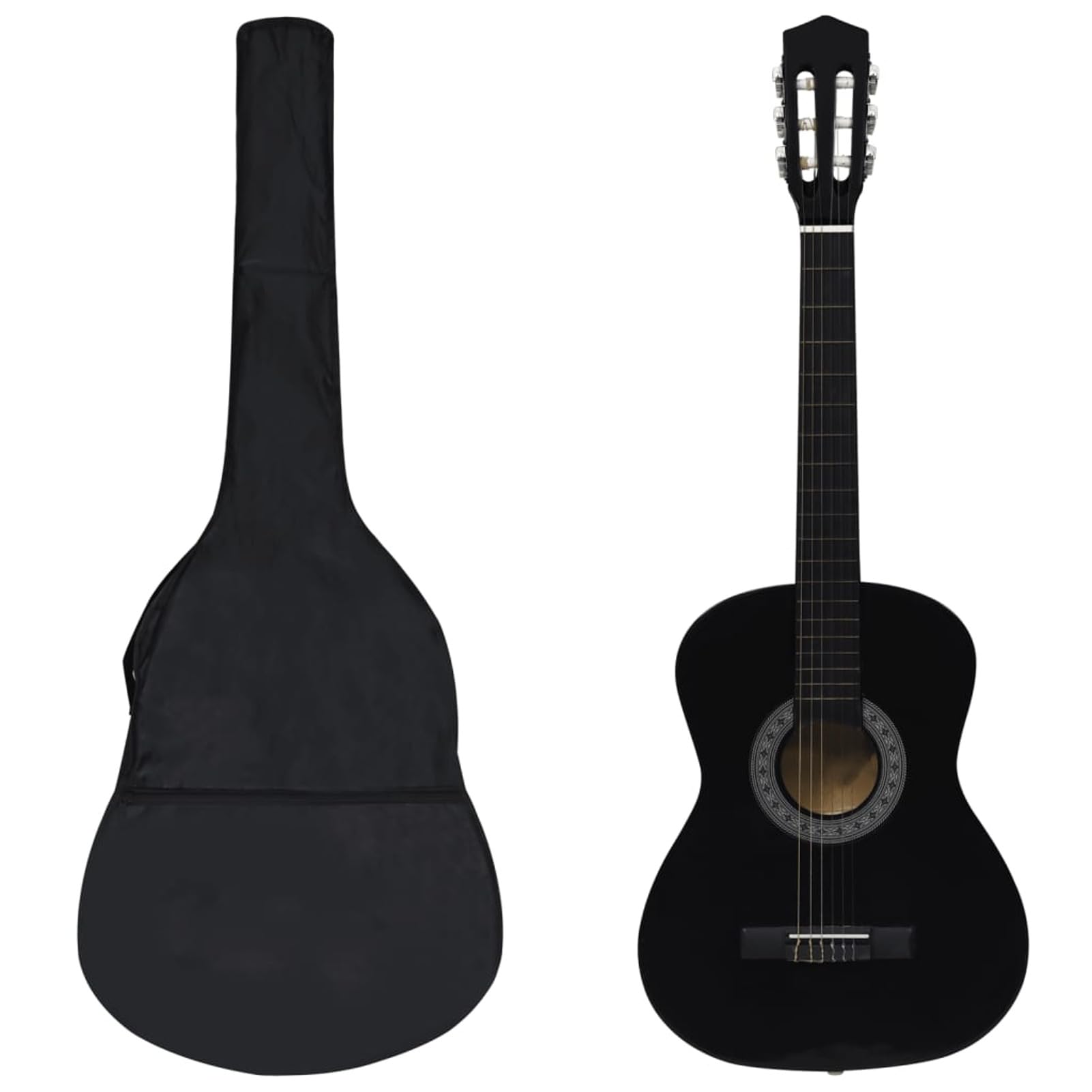 Set Chitarra Classica 8 pz per Principianti Nera 3/4 36",Arte e Svago,Hobby e Arti Creative,Strumenti Musicali,Strumenti a Corda,Chitarre-70119