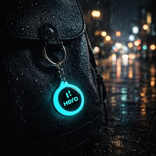 Image of Mi Glow Store Glow in Dark Keychain for Bike Men | Gift for Man | Bike Accessories | Charges in Light Glows in Dark | Key chain for Bike