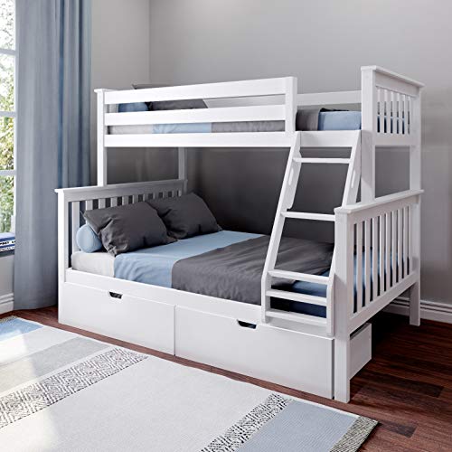 Max & Lily Bunk Bed Storage Drawers, Twin/Full, White Buy Online in