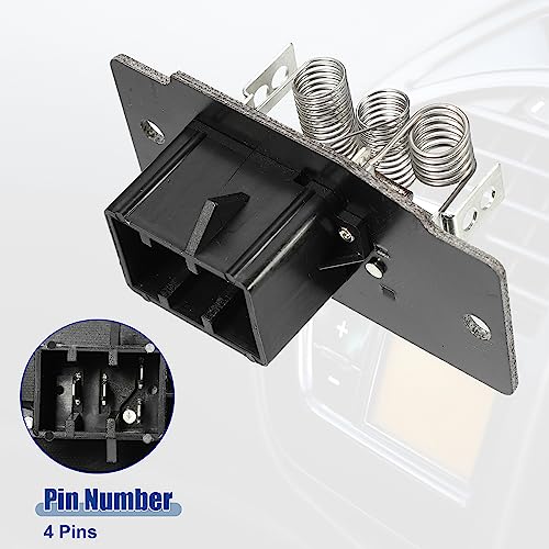 Image of ACROPIX Car HVAC Blower Motor Resistor Heater Fit for Ford Crown Victoria 1992-2004 for Lincoln Town Car 1994-1997 - Pack of 1 Black
