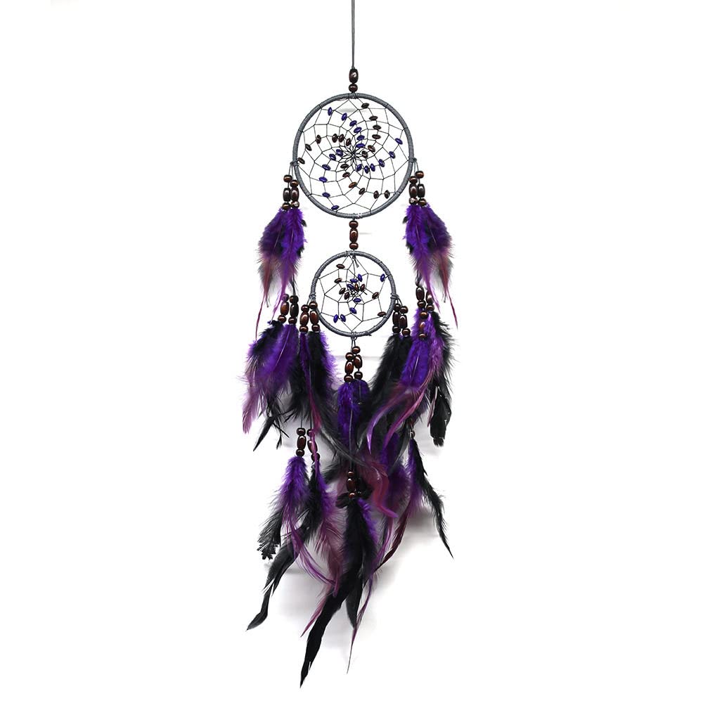 Atrapasueños morado bohemio de pared como regalo original para comunión