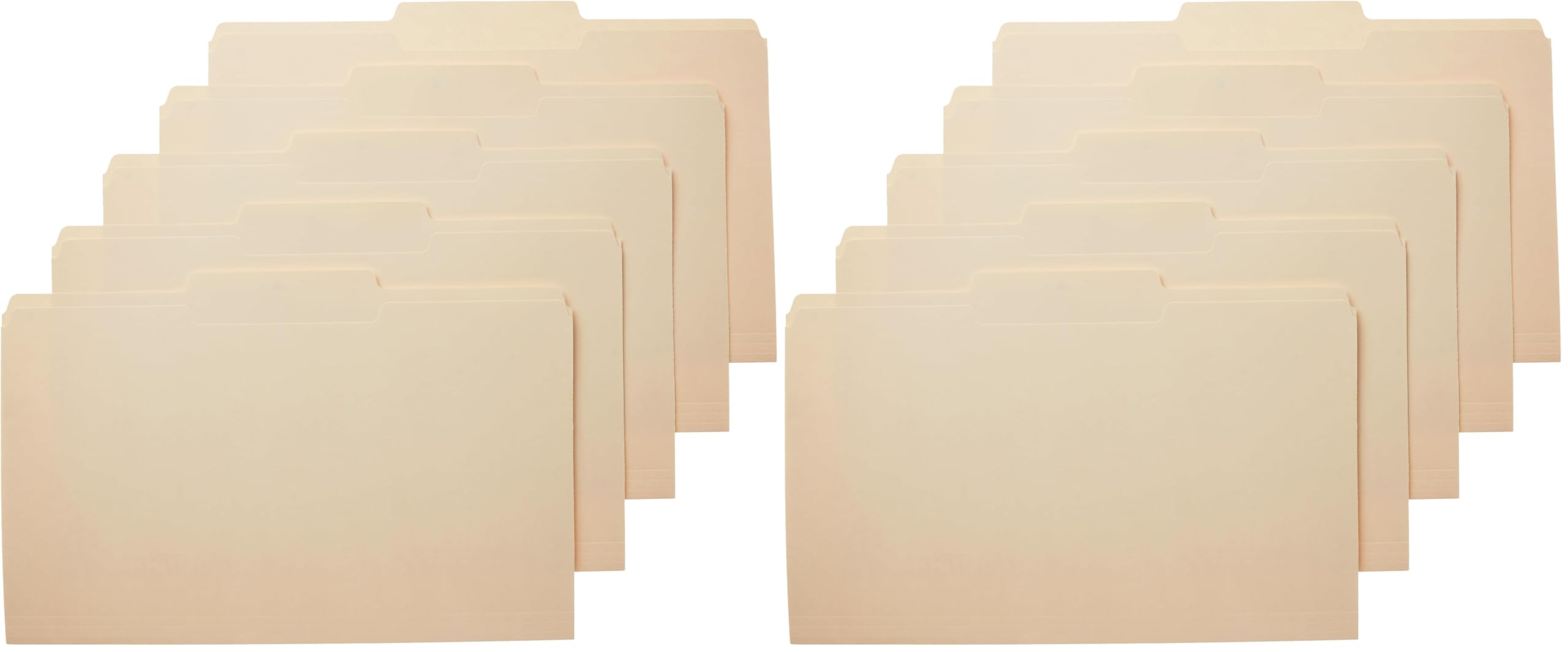 Amazon Basics Sturdy Manila File Folders, 1/3 Tabs in Assorted Positions for Filing and Easy Labeling, Legal Size, 8.5 x 14 inch, 200-Pack