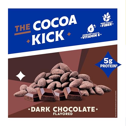 Image of Blue Diamond Almonds, Oven Roasted Dark Chocolate Flavored Snack Nuts, Plant-Based Protein and Fiber, Perfect for Events, Holidays, Parties, and Lunch, Guilt-Free Snacking with Real Cocoa, 25 Oz Resealable Bag (Pack of 1)