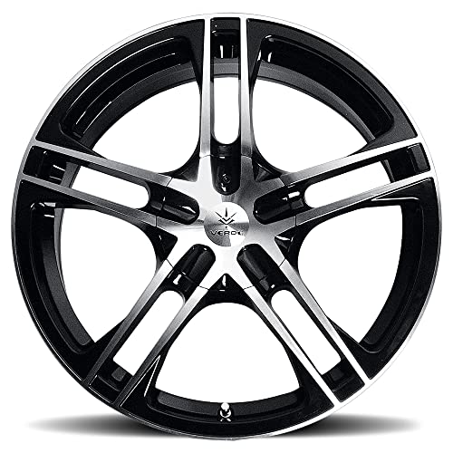 Verde Wheels - V36 Protocol Gloss Black/Machined Face Wheel With Dual Bolt Pattern 16X7"/5X115Mm Or 5X100Mm/+40Mm Offset #TOP2