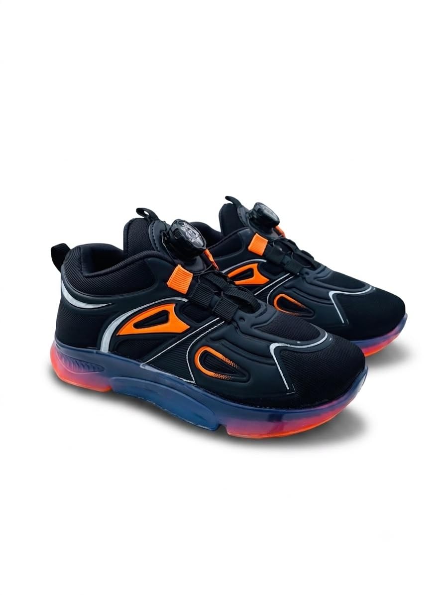 fabbmate Kids LED Light Up Shoes with Auto-Lace Drawstring Closure, Breathable Boys & Girls-picture-10