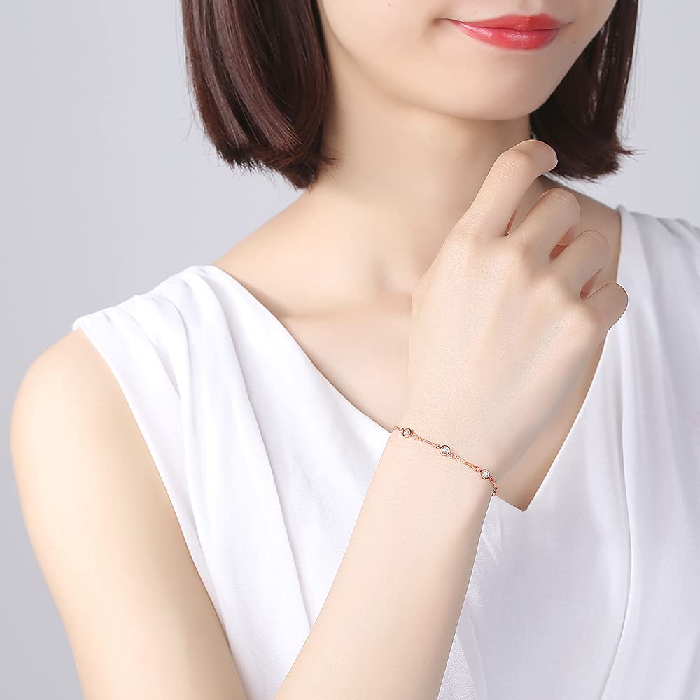 ☆TATIANA☆ Silver 925 Bezel Dot Chain Bracelet BR1797 MUSINSA公式 | TATIANA (Silver 925) Bezel Dot Chain Bracelet