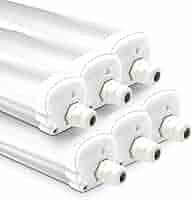 SWANEW Lampe LED Pour Locaux Humides Blanc Neutre Atelier Plafonnier Garage 120cm 36W