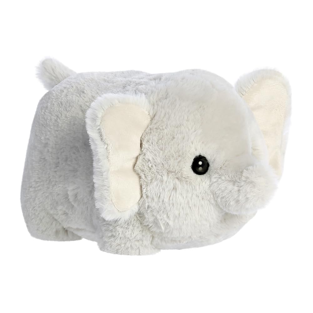 AURORA - 33714 - Spudsters Eri Elephant Soft Toy - 24cm -Grey- Fun Collectable Plush for Kids and Adult Collectors - Perfect for Birthdays, Gifts or Any occasion