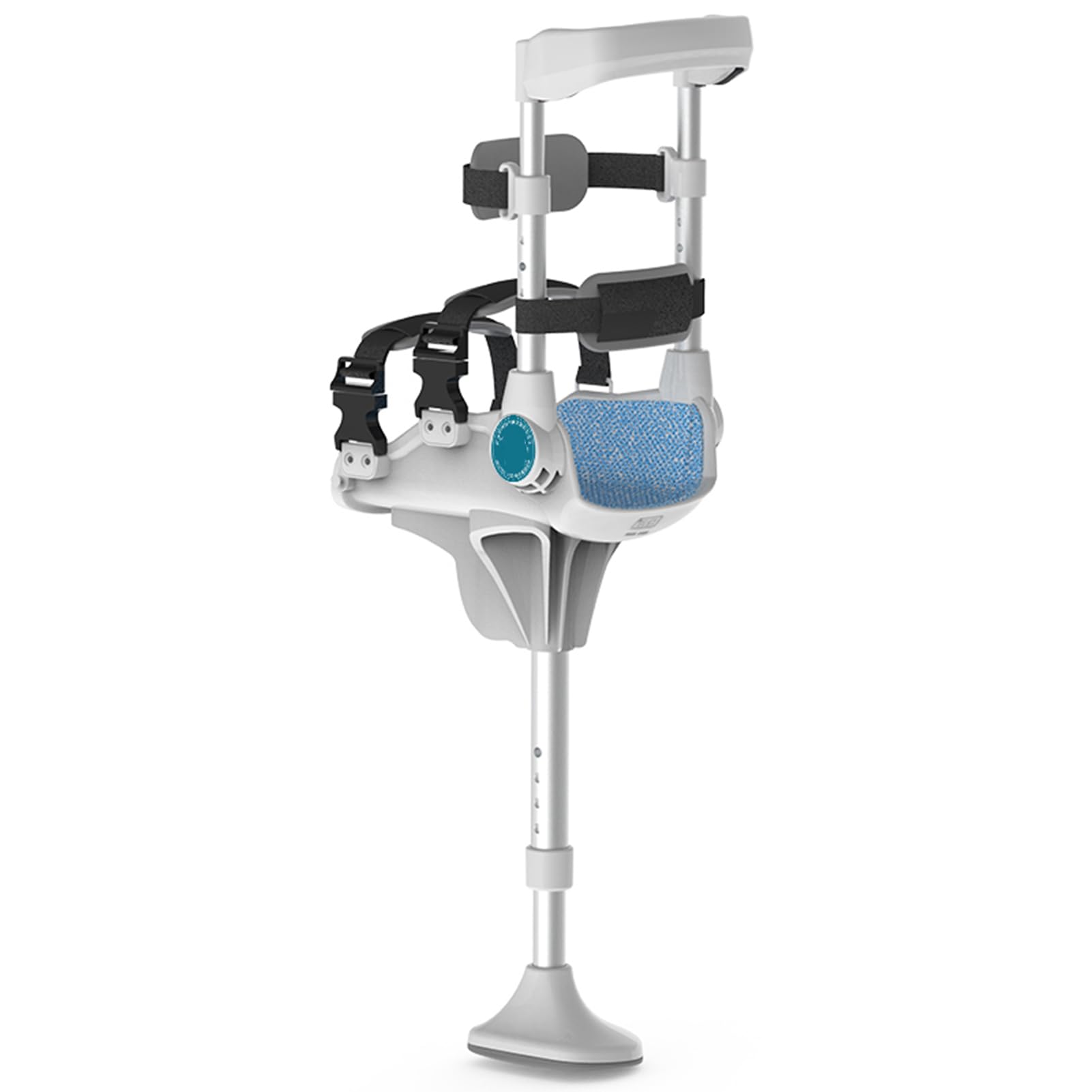 Muletas Manos Libres para Adultos, muleta de Rodilla sin Dolor, Entrenador para Caminar, muleta ergonómica para Caminar Individualmente para Adultos, Altura Ajustable, Capacidad de Carga de hasta 22