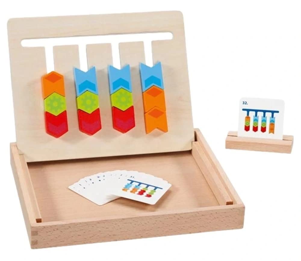 Amazon.com: Goki 58406 Color Sorting Board in Wooden Box, Foldable