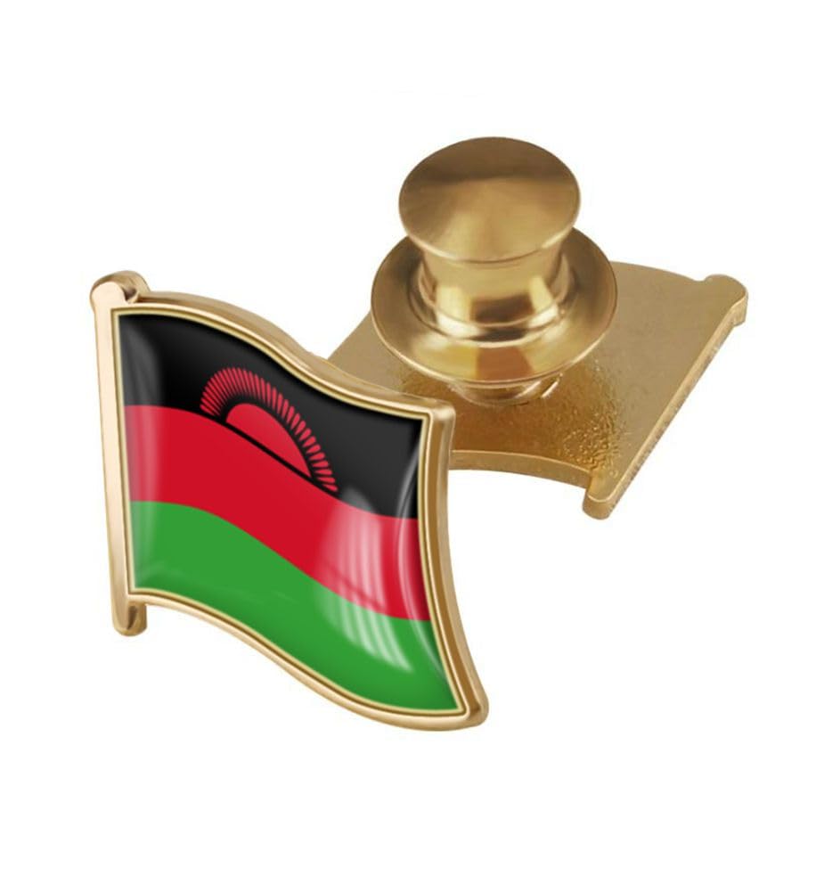 vmcoatdu Country Flag Backs Locking Pin Keepers Locking Clasp Pin Badge International Travel Brooch Metal Alloy Souvenir Pin 0.75x0.7 Inch Small Pin