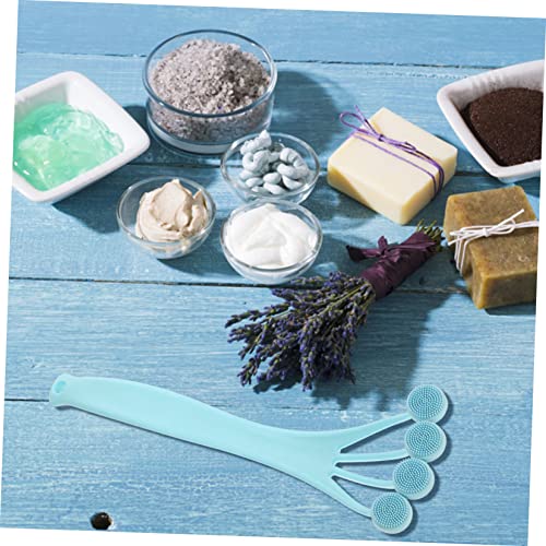 Beavorty 4pcs Bath Brush Bath Brush Silicone Body Scrubber Face Brush Silicone scrubbers Back Brush Shower Body scruber Facial Cleaning Brush Body Bath Brush Massager Silica Gel Long Handle - Image 6