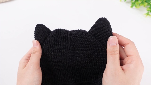 3 Pcs Winter Balaclava Ski Mask with Devil Horn Warm Knitted Full