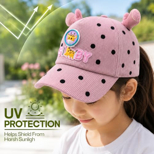 Image of VRITRAZ Unisex Kids Baseball Cap, Lightweight Adjustable Casual Sports Hat | for School, Travel and Outdoor Activities, Boys and Girls (4-12 Years)