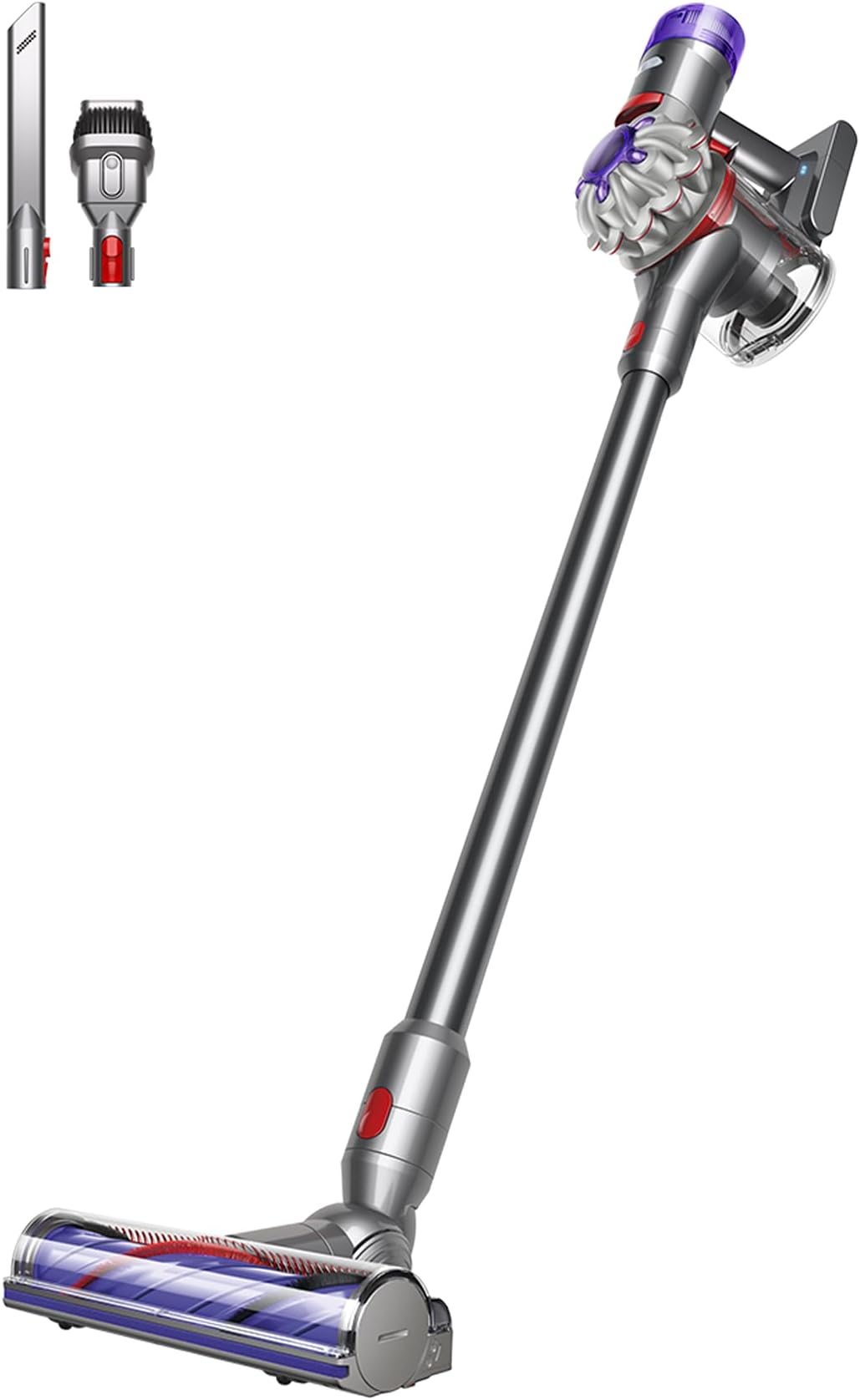 V8 Advanced Cordless Vacuum Cleaner, 130 AW, up to 40 min runtime, De-tangling Motorbar, removes Pet hair, cordless handheld