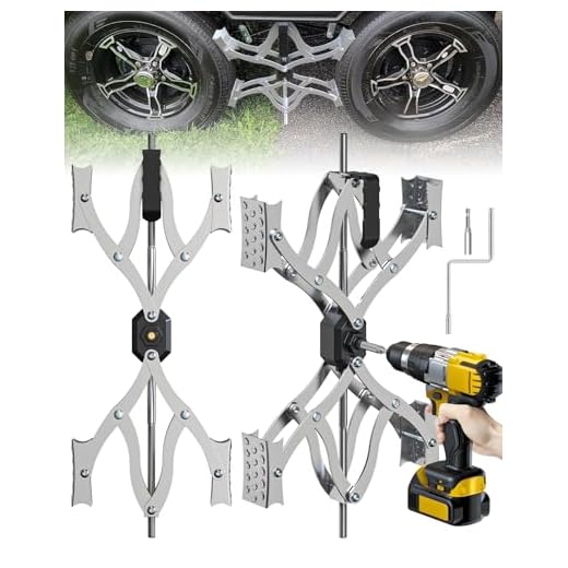 X Chocks XL [Extended Allow Drill Adjust], A Pair 4'' to 17'' Wheel Stabilizer for Travel Trailers, RV Tire Stabilizers Locked Chocks for Campers Travel Trailers Trucks, Wheel Scissor with Wrench