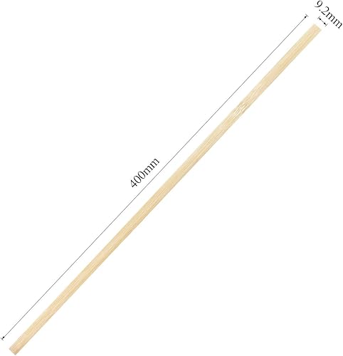 Miniatura 2 de Palitos de madera de 15.7 pulgadas para manualidades, palos de bambú natural extra largos que se pueden curvar, palos de bambú natural fuertes, 100