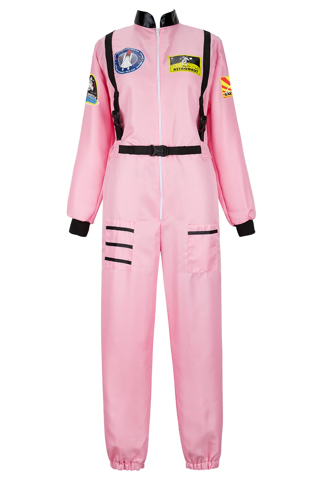 KranchungelWomen Astronaut Costume Adult Space Suit Coveralls Explorer  Astronaut Jumpsuit Cosplay Dress up Costumes