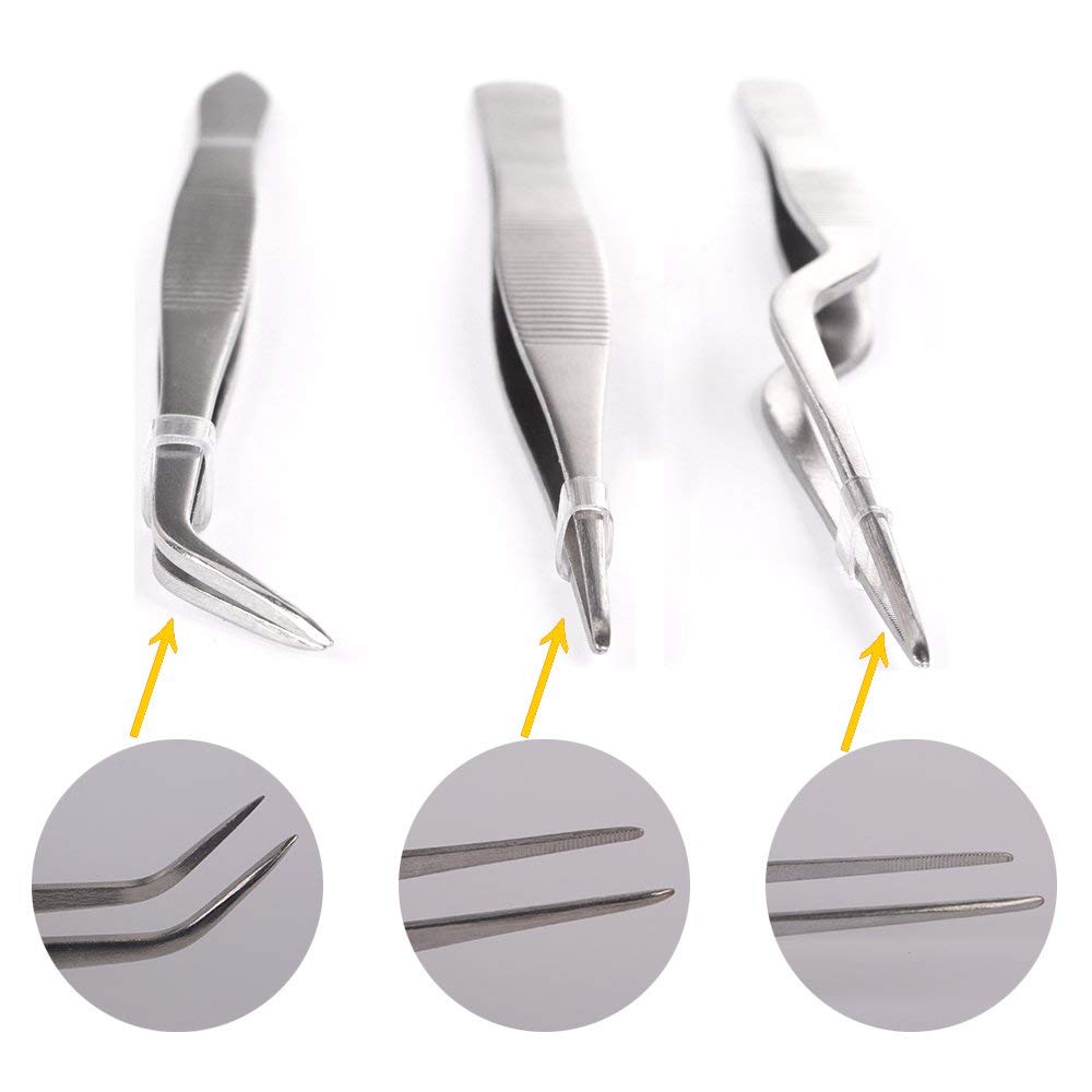 5 Pinzette In Acciaio Inox Per Cucina: Set Per Lische Di Pesce, Carne E Uso Alimentare, Multiuso E Durevoli