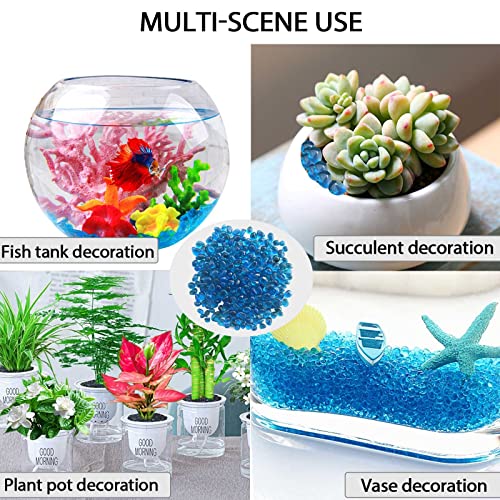 MRWiZMS Pietra Smagnetizzata di Cristallo Naturale Pietrisco, Vaso di Fiori Succulento Acquario Pietra Ciottoli Pietra Grezza, Decorazione Paesaggistica Acquario Produzione Fai da Te (200,Blue) - Image 6