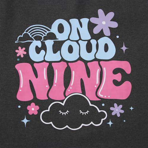 Image of On Cloud Nine Birthday Girl Shirt 9th Birthday Shirt Girl Flower Nineth Party T-Shirt Kids 9 Year Old Summer Tee Tops