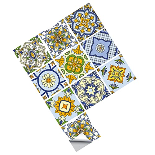 ARTIBETTER 10 Pegatinas De Azulejos De Imitación Para Cocina Baño Azulejos Verdes Azulejos De Pared Autoadhesivas Mosaicos De Pvc