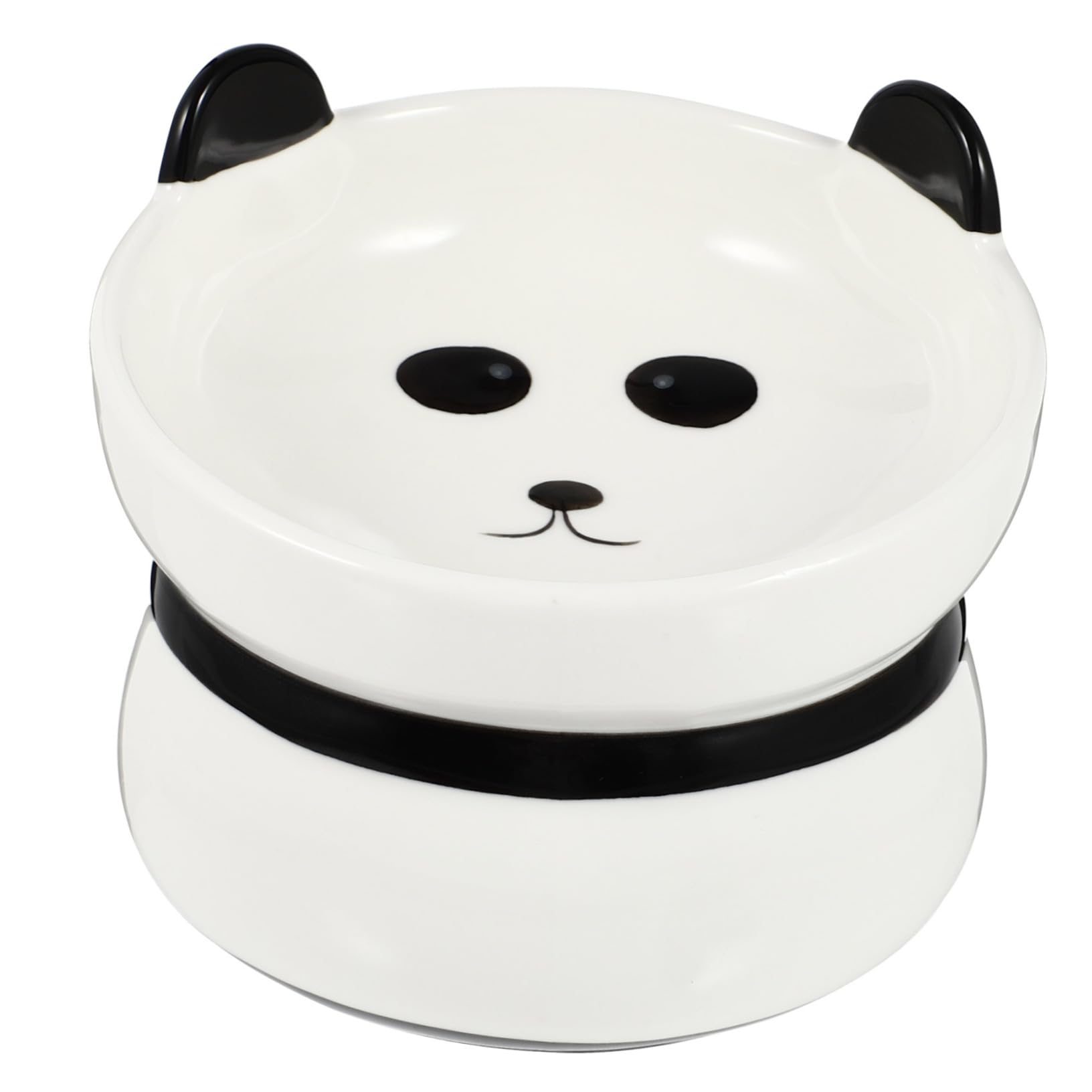 ERINGOGO Flip Cat Bowl with Non Slip Neck Guard Pet Food Dish for Kittens and Puppies Easy to Clean Prevents Spills Smooth Surface for Feeding