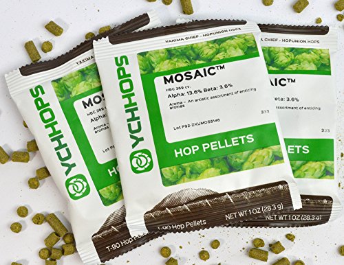 Mosaic Hops - Hop Pellets for Home Brewing Beer - 3 oz.