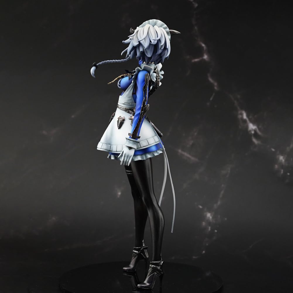 DEXSHUN Izayoi Sakuya Figura de Anime Ilustración Personaje Figura Anime Estatua Modelo de PVC Escultura Decoración Coleccionable Regalo para los fans del anime, 26 cm