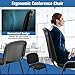 Giantex Set of 5 Conference Chair with Ergonomic Upholstered Seat, Protective Foot Pad, Elegant and Stackable Design for Home & Office, Waiting Room, Guest Room, 5 Pieces Reception Executive Chair Set