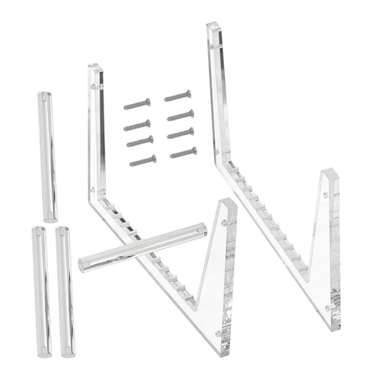 Organisateur acrylique de bureau transparent rangement CD amovible et bac de tri pour documents
