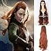 Produktbild Blue Bird, Perücke der Elfe Tauriel aus dem Film Der Hobbit, Herr der Ringe, Cosplay-Perücke, goldenbraunes Haar, lange, wellige Zöpfe, Kostüm-Perücken für Damen, Halloween-Party, Show