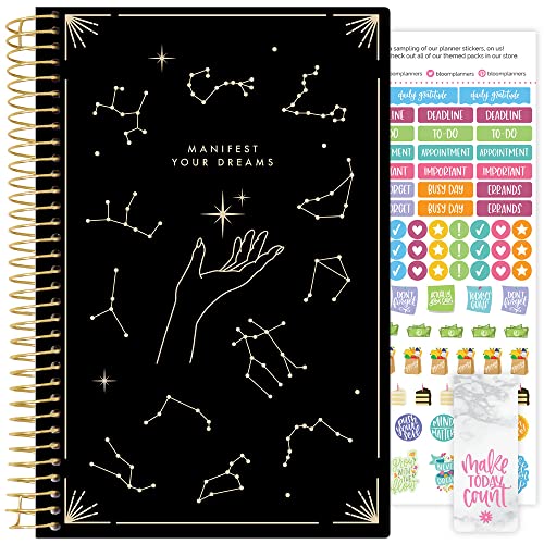 bloom daily planners 2023 Calendar Year Day Planner (January 2023 - December 2023) - 5.5â x 8.25â - Weekly/Monthly Agenda Organizer Book with Stickers & Bookmark - Zodiac