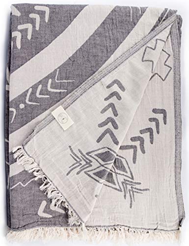 Weekly Top Sale Bersuse 100% Cotton Kona XL Throw Blanket Turkish Towel - 75x90 Inches, Anthracite Best Cyber Deals π₯ Bersuse 100% Cotton Kona XL Throw Blanket Turkish Towel - 75x90 Inches, Anthracite