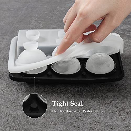 Morfone Silicone Ice Cube Tray And Square Ice Mold Combo For Whiskey thumb #3