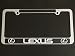 Lexus license plate frame carbon fiber chrome text