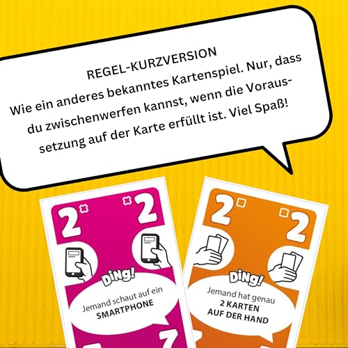 HUCH! | DING! | Kartenspiel als Partyspiel | Familienspiele & Gesellschaftsspiele | Reisespiel | Spiele Klassiker: Bekanntes Spielprinzip mit interaktiven Elementen | für 2 bis 7 Spieler ab 8 Jahren – Bild 7