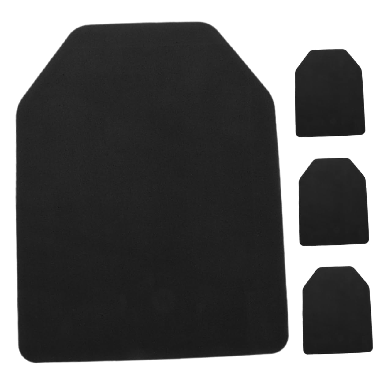 GOOHOCHY 4pcs Boxing Chest Protector Weighted Boxing Accessory Insert Boxing Liner Weight Soldier Gear Boxing Supply Black