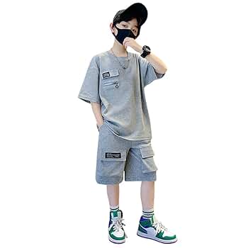Amazon | [BREAORTION] 子供服 2点セット ボーイズ セットアップ