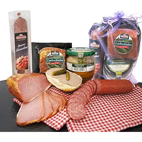Wurstpaket Oberlausitz | Edel Salami geräucherter Schinken am Stück | Mettwurst im Glas | verfügbar als Geschenk (Bauernmettwurst) Cover