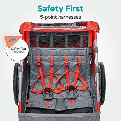 InStep Sync Kids Bike Trailer, Tow Behind Child Carrier, Foldable and