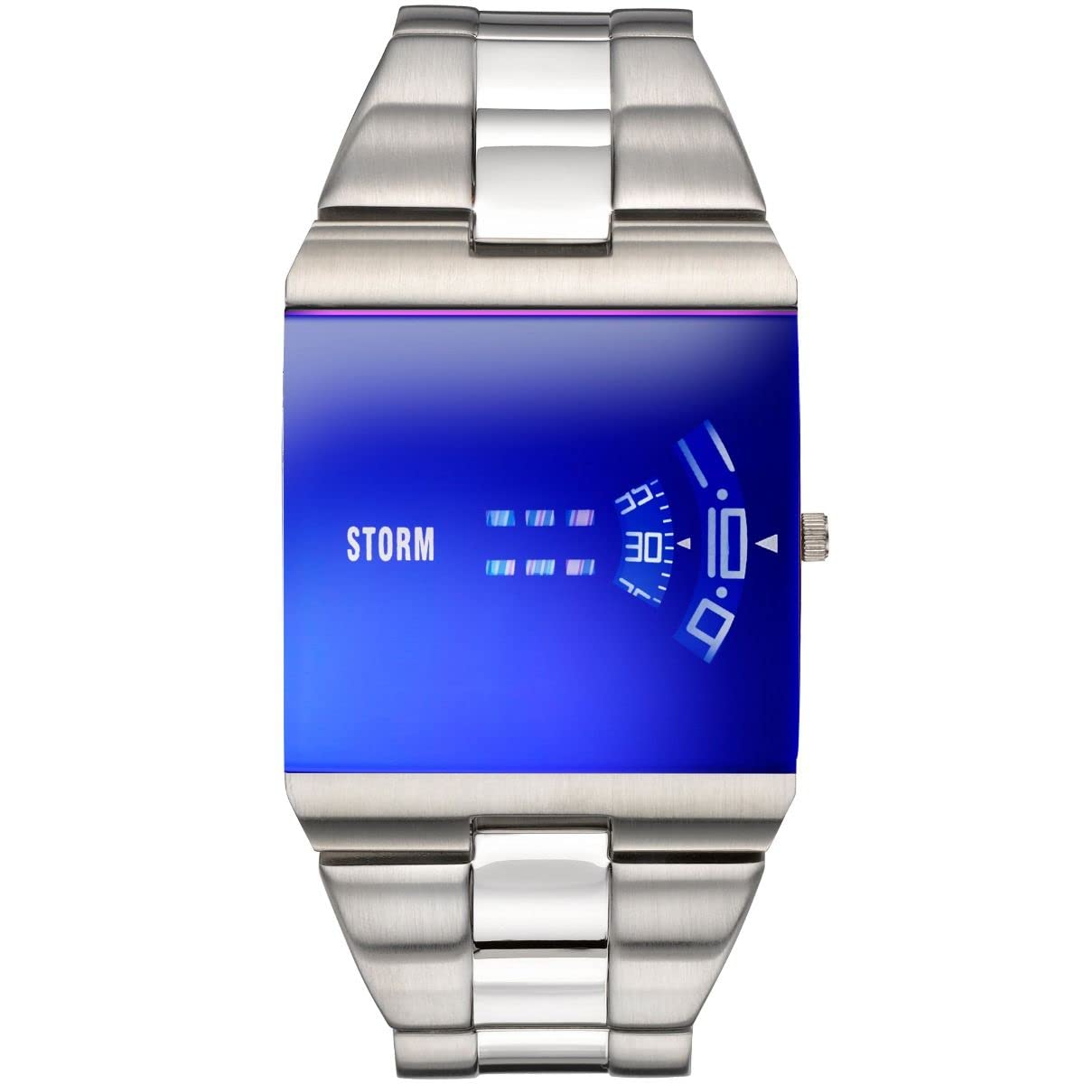 STORM NEW REMI SQ Men's Square Watch with a Signature revolving disc Movement and Domed Glass Made from Brushed Stainless Steel product thumbnail 2