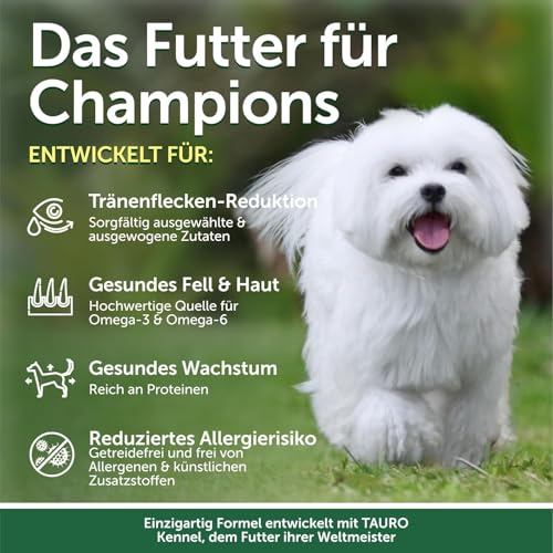 Nature's Protection Superior Care Hundefutter Trocken Getreidefrei - Hypoallergenes Welpenfutter mit Lachs für Weiße Hunde Aller Rassen, Trockenfutter für Welpen, 1.5kg