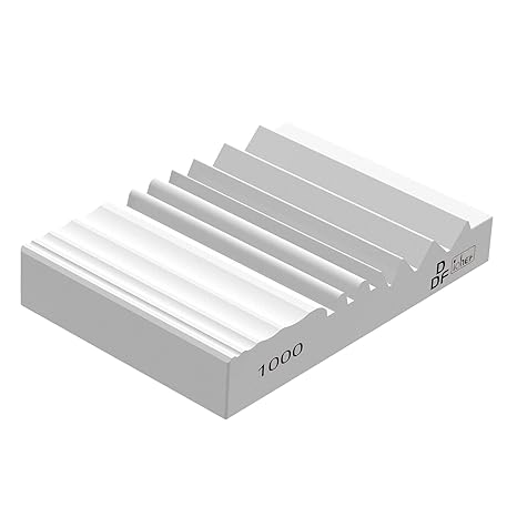 DDF iohEF Wood Carving Sharpener, 1000 Grit Whetstone with Grooves Sharpening Stone for Woodworking, Wood Carving Tools, Chisels and Gouges