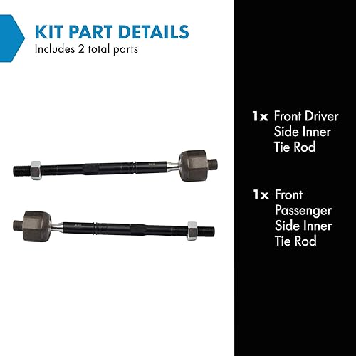 Miniatura 145 de TRQ Juego de barras de acoplamiento exteriores compatibles con Chevrolet Cruze Volt 2016-2019